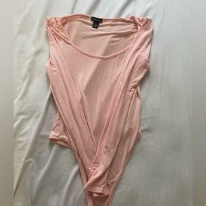 Baby pink long sleeve bodysuit